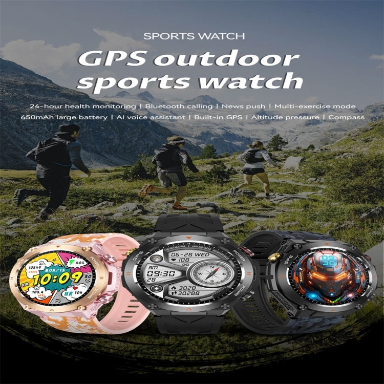 KC82 1.45 inch Color Screen Smart Watch, Support Bluetooth Call / Health Monitoring(Pink) - Smart Watches by PMC TechLife | Online Shopping South Africa | PMC TechLife | Buy Now Pay Later Mobicred