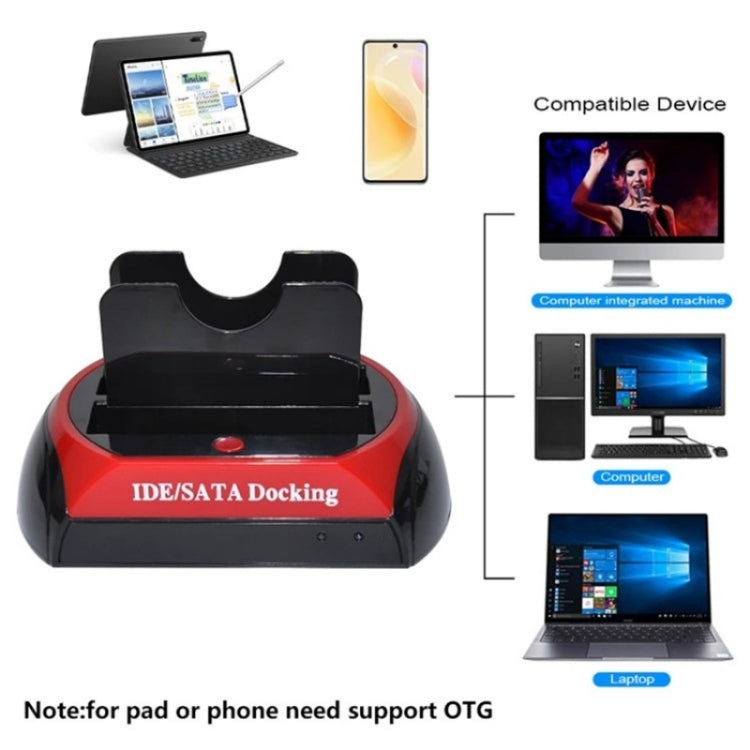 575D USB Hard Disk Holder Laptop Mobile Hard Disk Box 2.5 / 3.5inch SATA IDE HDD Base, Plug:AU Plug - HDD Enclosure by PMC Jewellery | Online Shopping South Africa | PMC Jewellery | Buy Now Pay Later Mobicred