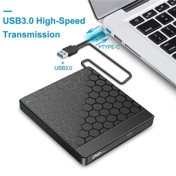 042  Football Pattern USB3.0 / Type-C Computer Laptop External Optical Drive Burner DVD Burner - free shipping - PMC Jewellery - Order now!