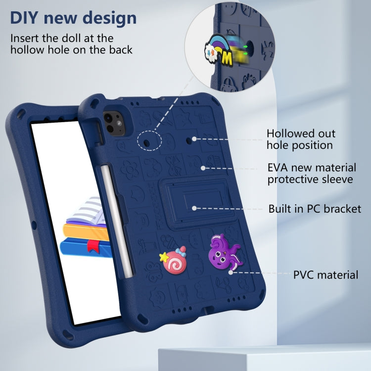 For iPad Air 11 2025 / 2024 Hi Baby EVA Full Body Tablet Case with Strap(Navy Blue) - iPad Air 11 2025 / 2024 Cases by PMC TechLife | Online Shopping South Africa | PMC TechLife | Buy Now Pay Later Mobicred