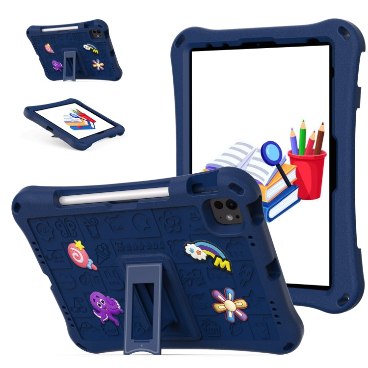 For iPad Air 11 2025 / 2024 Hi Baby EVA Full Body Tablet Case with Strap(Navy Blue) - iPad Air 11 2025 / 2024 Cases by PMC TechLife | Online Shopping South Africa | PMC TechLife | Buy Now Pay Later Mobicred