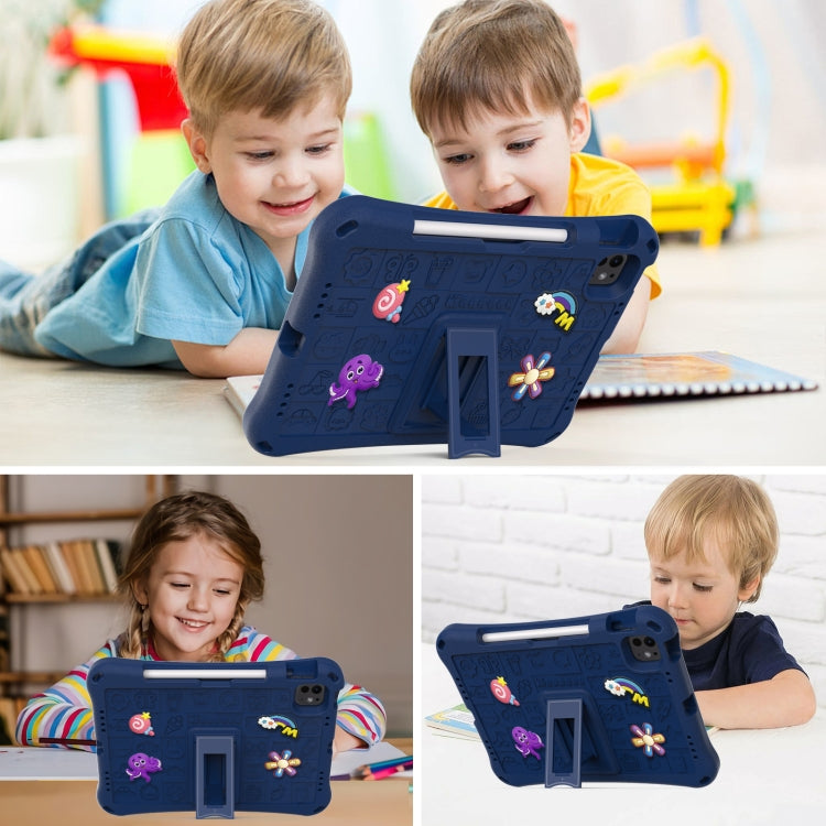 For iPad Air 11 2025 / 2024 Hi Baby EVA Full Body Tablet Case with Strap(Navy Blue) - iPad Air 11 2025 / 2024 Cases by PMC TechLife | Online Shopping South Africa | PMC TechLife | Buy Now Pay Later Mobicred