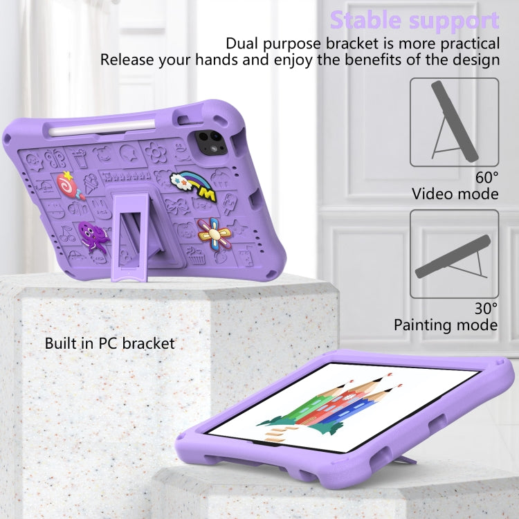 For iPad Pro 11 2024 Hi Baby EVA Full Body Tablet Case with Strap(Light Purple) - iPad Pro 11 2024 Cases by PMC TechLife | Online Shopping South Africa | PMC TechLife | Buy Now Pay Later Mobicred