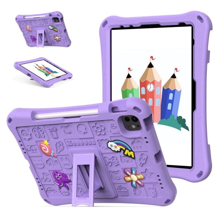 For iPad Pro 11 2024 Hi Baby EVA Full Body Tablet Case with Strap(Light Purple) - iPad Pro 11 2024 Cases by PMC TechLife | Online Shopping South Africa | PMC TechLife | Buy Now Pay Later Mobicred