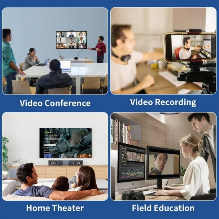 C30 For Game Live Streaming Aluminum Alloy USB Male to HDMI Female HD Video Capture Card - Video Capture Solutions by PMC TechLife | Online Shopping South Africa | PMC TechLife | Buy Now Pay Later Mobicred