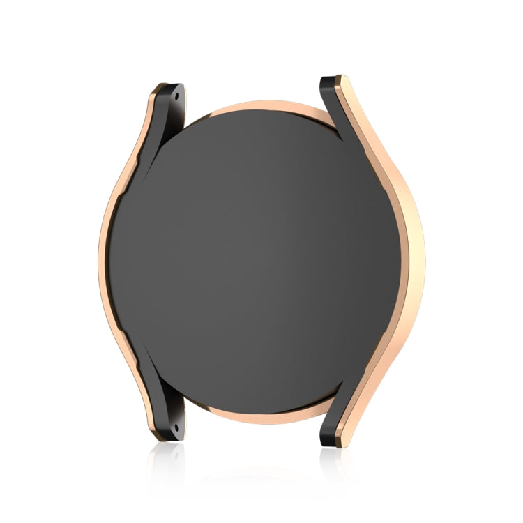 For Samsung Galaxy Watch 7 40mm Single Diamond Hollow PC Watch Protective Case(Rose Gold) - Watch Cases by PMC TechLife | Online Shopping South Africa | PMC TechLife | Buy Now Pay Later Mobicred