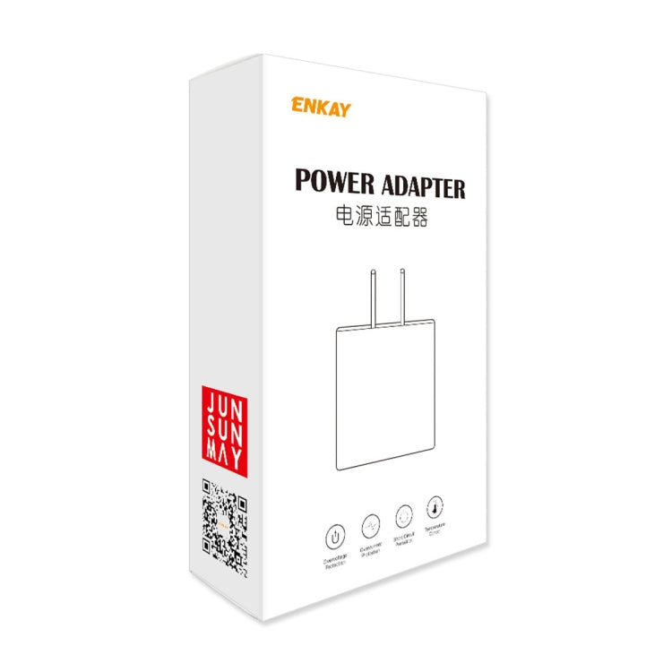 ENKAY FC-001 45W USB-A + USB-C / Type-C Dual Ports Quick Charger, US Plug(Light Green) - free shipping - PMC Jewellery - Order now!