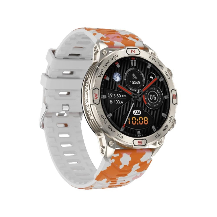 KC86 1.43 inch Color Screen Smart Watch, Support Bluetooth Call / Health Monitoring(Camouflage Orange) - Smart Watches by PMC TechLife | Online Shopping South Africa | PMC TechLife | Buy Now Pay Later Mobicred