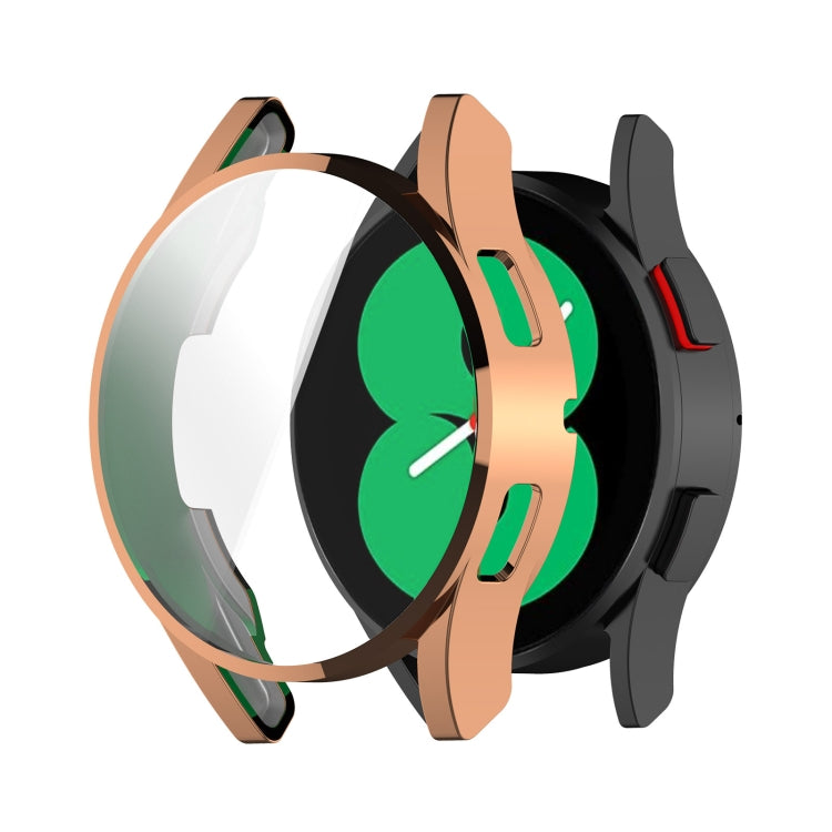 For Samsung Galaxy Watch FE 40mm Full Coverage TPU Electroplated Watch Protective Case(Rose Gold) - Watch Cases by PMC TechLife | Online Shopping South Africa | PMC TechLife | Buy Now Pay Later Mobicred
