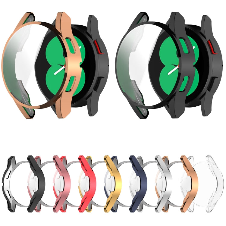 For Samsung Galaxy Watch FE 40mm Full Coverage TPU Electroplated Watch Protective Case(Black) - Watch Cases by PMC TechLife | Online Shopping South Africa | PMC TechLife | Buy Now Pay Later Mobicred