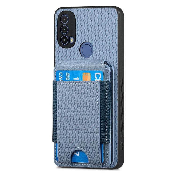 For Motorola Moto G Stylus 5G 2024 Carbon Fiber Vertical Flip Wallet Stand Phone Case(Blue) - Motorola Cases by PMC TechLife | Online Shopping South Africa | PMC TechLife | Buy Now Pay Later Mobicred