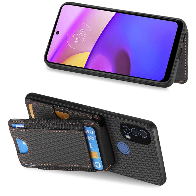 For Motorola Moto G Stylus 5G 2024 Carbon Fiber Vertical Flip Wallet Stand Phone Case(Black) - Motorola Cases by PMC TechLife | Online Shopping South Africa | PMC TechLife | Buy Now Pay Later Mobicred