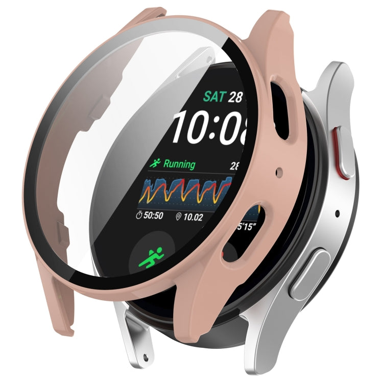 For Samsung Galaxy Watch 7 44mm Tempered Film Integrated Waterproof PC Watch Protective Cover(Pink) - free shipping - PMC TechLife - Order now!