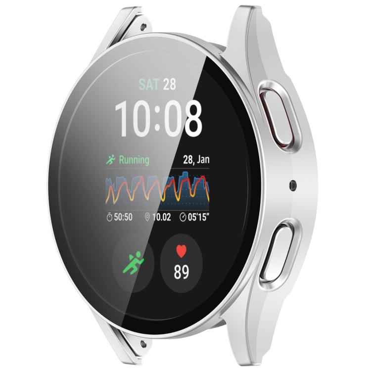 For Samsung Galaxy Watch 7 40mm Tempered Film Integrated Water-resistant PC Watch Protective Cover(Silver) - free shipping - PMC TechLife - Order now!