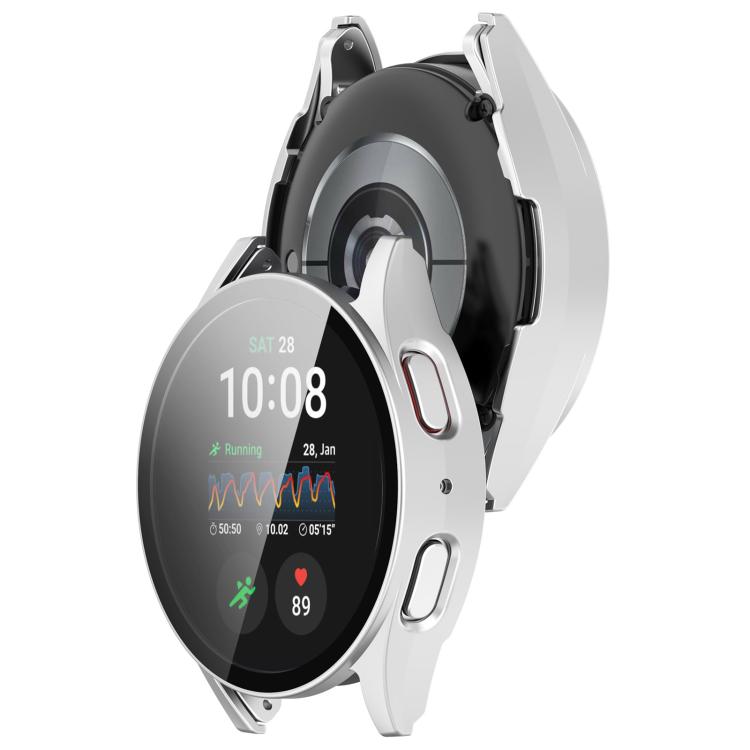For Samsung Galaxy Watch 7 40mm Tempered Film Integrated Water-resistant PC Watch Protective Cover(Silver) - free shipping - PMC TechLife - Order now!