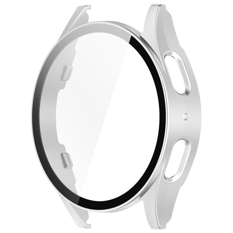 For Samsung Galaxy Watch 7 40mm Tempered Film Integrated Water-resistant PC Watch Protective Cover(Silver) - free shipping - PMC TechLife - Order now!