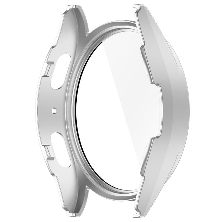For Samsung Galaxy Watch 7 40mm Tempered Film Integrated Water-resistant PC Watch Protective Cover(Silver) - free shipping - PMC TechLife - Order now!