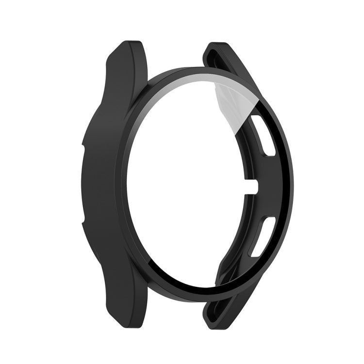 For Samsung Galaxy Watch FE 40mm PC + Tempered Glass Film Integrated Watch Protective Case(Black) - Watch Cases by PMC TechLife | Online Shopping South Africa | PMC TechLife | Buy Now Pay Later Mobicred