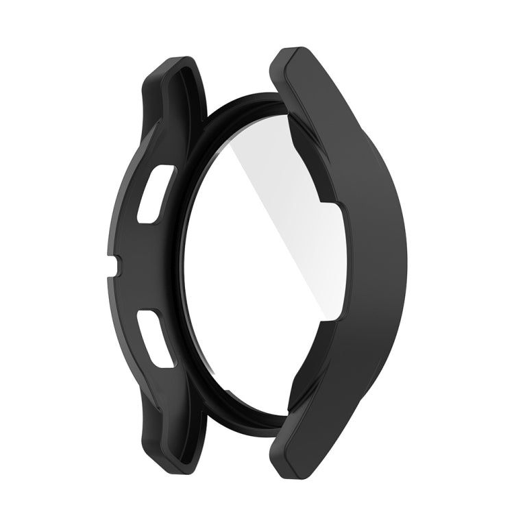 For Samsung Galaxy Watch FE 40mm PC + Tempered Glass Film Integrated Watch Protective Case(Black) - Watch Cases by PMC TechLife | Online Shopping South Africa | PMC TechLife | Buy Now Pay Later Mobicred