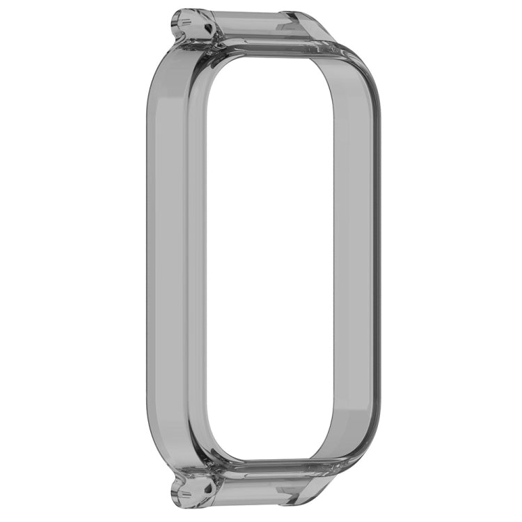 For Xiaomi Smart Band 8 Active Half Pack PC Watch Protective Case(Transparent Black) - Watch Cases by PMC TechLife | Online Shopping South Africa | PMC TechLife | Buy Now Pay Later Mobicred