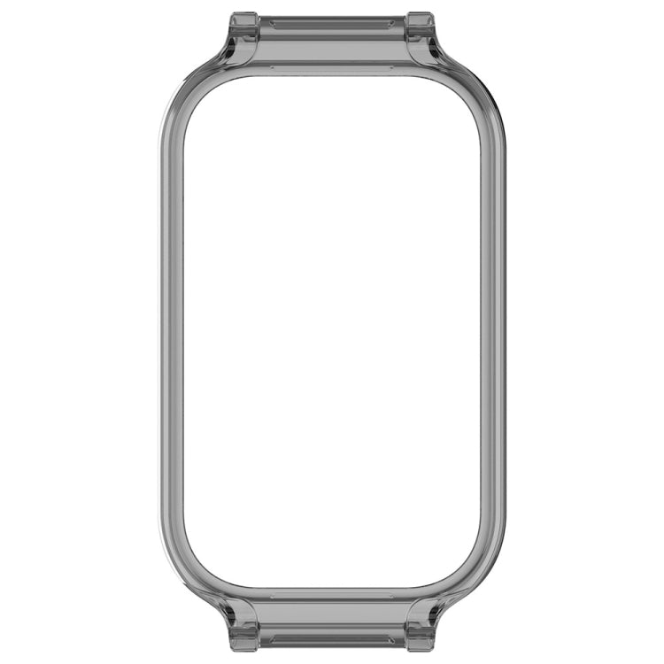 For Xiaomi Smart Band 8 Active Half Pack PC Watch Protective Case(Transparent Black) - Watch Cases by PMC TechLife | Online Shopping South Africa | PMC TechLife | Buy Now Pay Later Mobicred