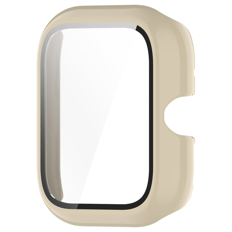 For vivo Watch GT PC + Tempered Glass Film Integrated Watch Protective Case(Ivory White) - Watch Case by PMC TechLife | Online Shopping South Africa | PMC TechLife | Buy Now Pay Later Mobicred