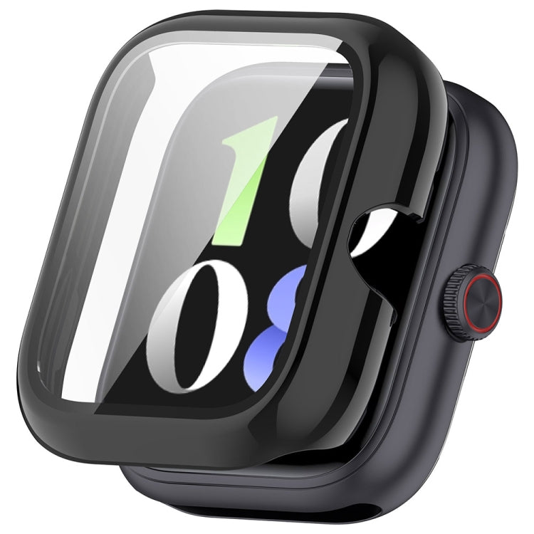 For vivo Watch GT PC + Tempered Glass Film Integrated Watch Protective Case(Black) - Watch Case by PMC TechLife | Online Shopping South Africa | PMC TechLife | Buy Now Pay Later Mobicred