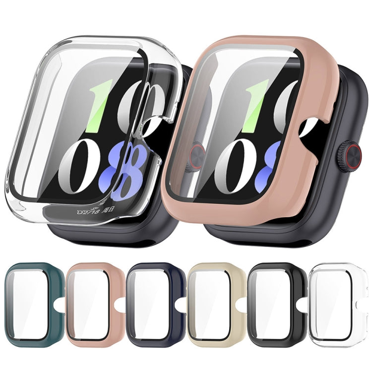 For vivo Watch GT PC + Tempered Glass Film Integrated Watch Protective Case(Ink Blue) - Watch Case by PMC TechLife | Online Shopping South Africa | PMC TechLife | Buy Now Pay Later Mobicred