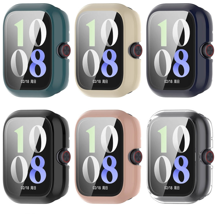 For vivo Watch GT PC + Tempered Glass Film Integrated Watch Protective Case(Black) - Watch Case by PMC TechLife | Online Shopping South Africa | PMC TechLife | Buy Now Pay Later Mobicred