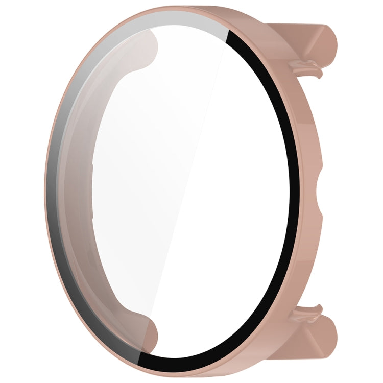 For Suunto Race PC + Tempered Glass Film Integrated Watch Protective Case(Pink) - Watch Case by PMC TechLife | Online Shopping South Africa | PMC TechLife | Buy Now Pay Later Mobicred