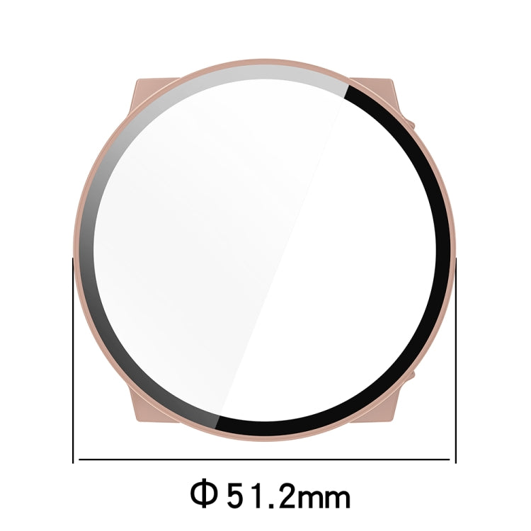 For Suunto Race PC + Tempered Glass Film Integrated Watch Protective Case(Ivory White) - Watch Case by PMC TechLife | Online Shopping South Africa | PMC TechLife | Buy Now Pay Later Mobicred