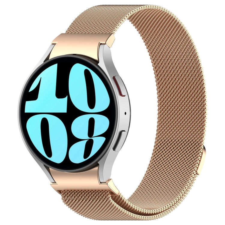For Samsung Galaxy Watch FE 40mm Milan Magnetic Quick Release Stainless Steel Watch Band(Rose Gold) - free shipping - PMC TechLife - Order now!