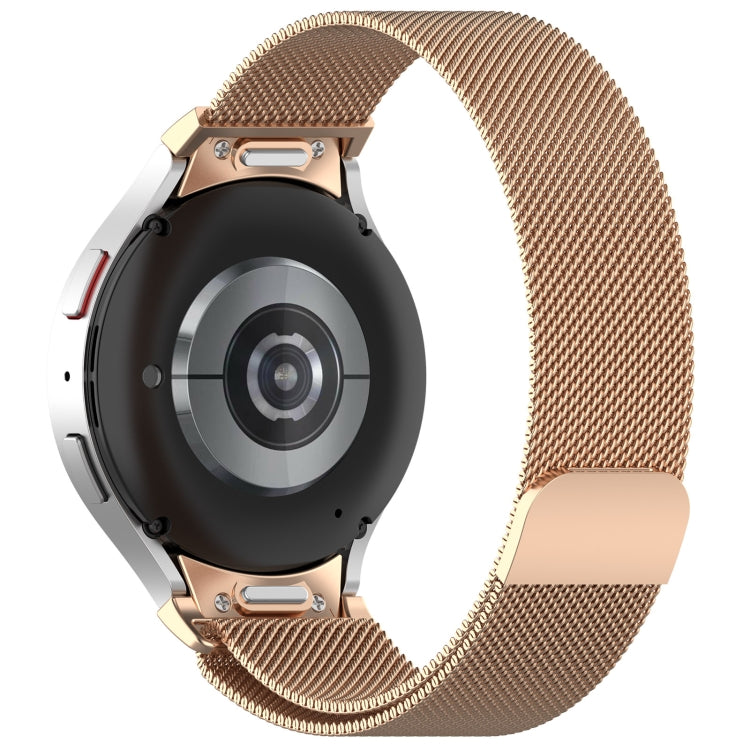 For Samsung Galaxy Watch FE 40mm Milan Magnetic Quick Release Stainless Steel Watch Band(Rose Gold) - free shipping - PMC TechLife - Order now!