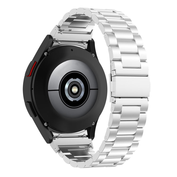For Samsung Galaxy Watch Ultra 47mm / Ultra 2025 Three Bead Stainless Steel Metal Watch Strap(Silver) - free shipping - PMC TechLife - Order now!