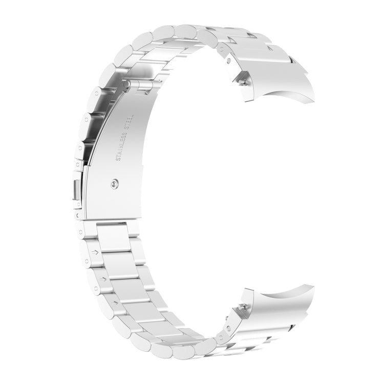 For Samsung Galaxy Watch Ultra 47mm / Ultra 2025 Three Bead Stainless Steel Metal Watch Strap(Silver) - free shipping - PMC TechLife - Order now!