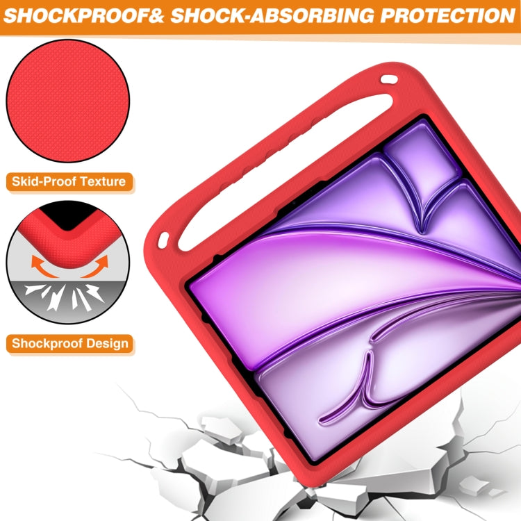 For iPad Air 13 2025 / 2024 Handle EVA Shockproof Tablet Case with Holder(Red) - iPad Air 13 2025 / 2024 Cases by PMC TechLife | Online Shopping South Africa | PMC TechLife | Buy Now Pay Later Mobicred