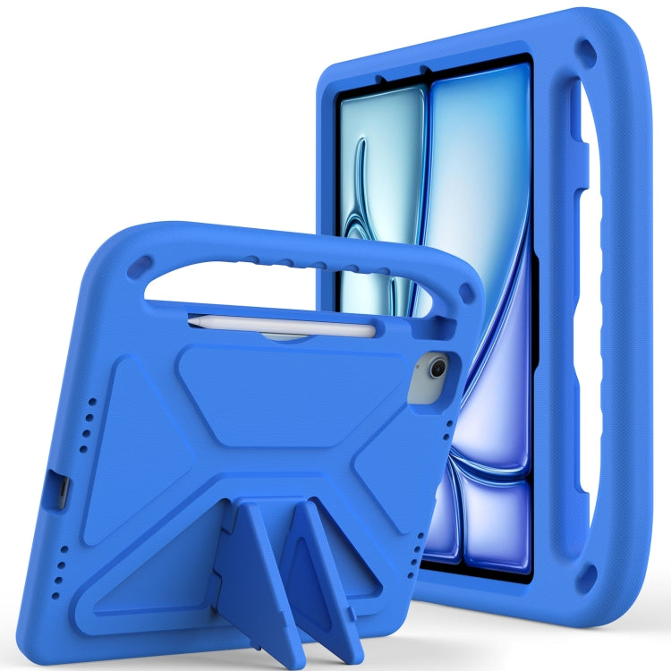For iPad Air 11 / Pro 11 2024 Handle EVA Shockproof Tablet Case with Holder(Blue) - iPad Air 11 2024 Cases by PMC TechLife | Online Shopping South Africa | PMC TechLife | Buy Now Pay Later Mobicred