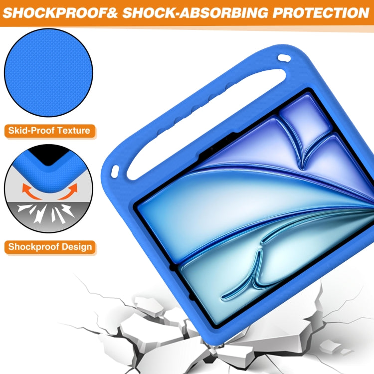 For iPad Air 11 / Pro 11 2024 Handle EVA Shockproof Tablet Case with Holder(Blue) - iPad Air 11 2024 Cases by PMC TechLife | Online Shopping South Africa | PMC TechLife | Buy Now Pay Later Mobicred