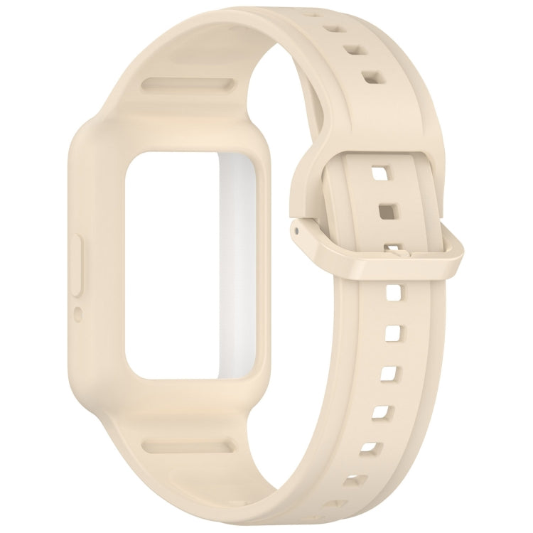 For Samsung Galaxy Fit3 Two Color Frame Integrated Silicone Watch Band(Dream White) - free shipping - PMc TechLife - Order now!