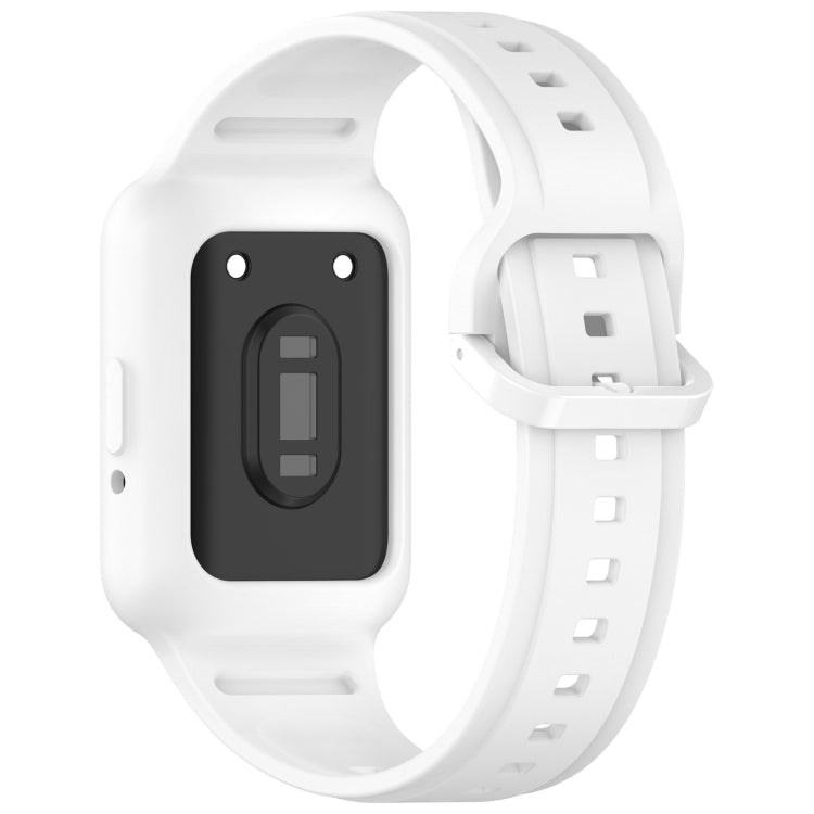 For Samsung Galaxy Fit3 Two Color Frame Integrated Silicone Watch Band(White) - free shipping - PMc TechLife - Order now!
