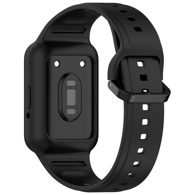 For  Huawei Band 9 NFC Two Color Frame Integrated Silicone Watch Band(Black) - free shipping - PMc TechLife - Order now!