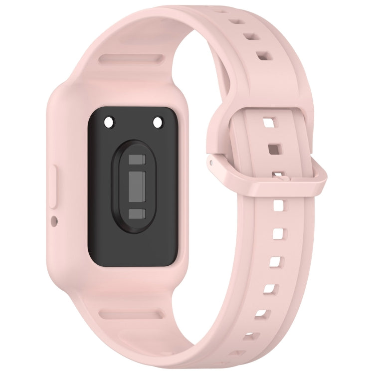 For  Huawei Band 8 NFC Two Color Frame Integrated Silicone Watch Band(Light Pink) - free shipping - PMc TechLife - Order now!