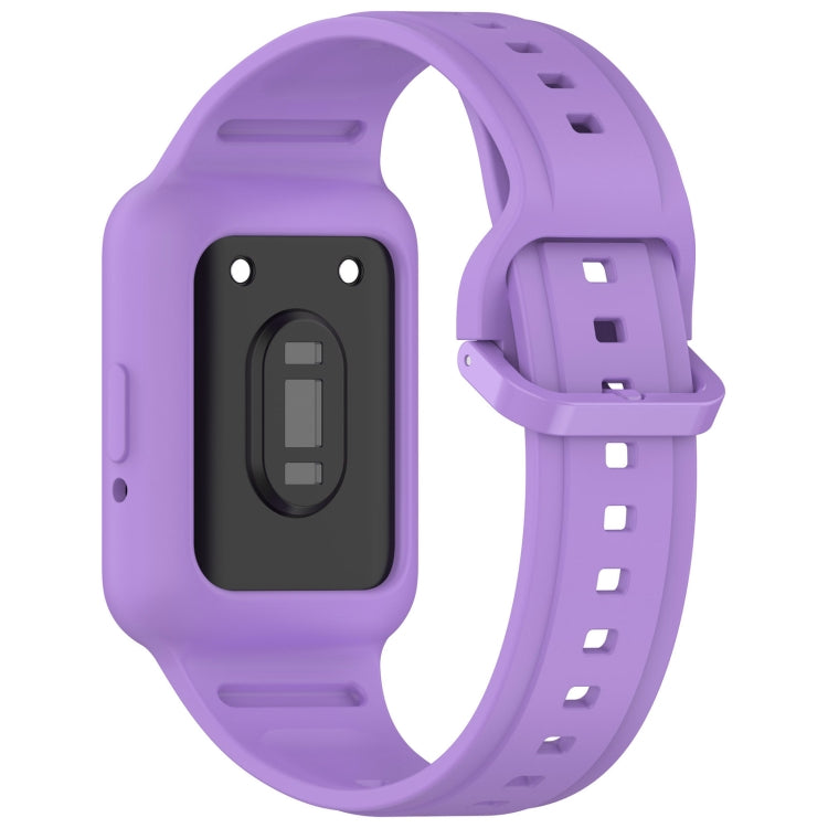 For  Huawei Band 8 NFC Two Color Frame Integrated Silicone Watch Band(Purple) - free shipping - PMc TechLife - Order now!