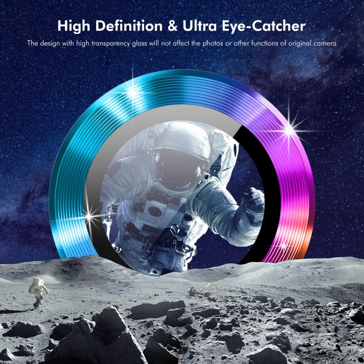 For iPhone 16 Pro / 16 Pro Max ENKAY 9H Rear Lens Aluminium Alloy Tempered Glass Film(Grey) - iPhone 16 Pro Max Tempered Glass by ENKAY | Online Shopping South Africa | PMC TechLife | Buy Now Pay Later Mobicred