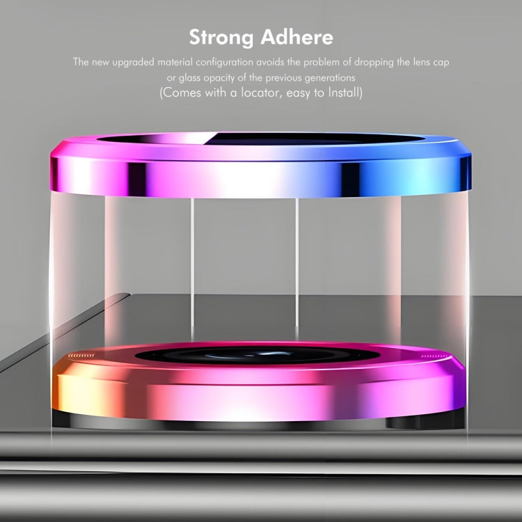 For iPhone 16 Pro / 16 Pro Max ENKAY 9H Rear Lens Aluminium Alloy Tempered Glass Film(Light Purple) - iPhone 16 Pro Max Tempered Glass by ENKAY | Online Shopping South Africa | PMC TechLife | Buy Now Pay Later Mobicred