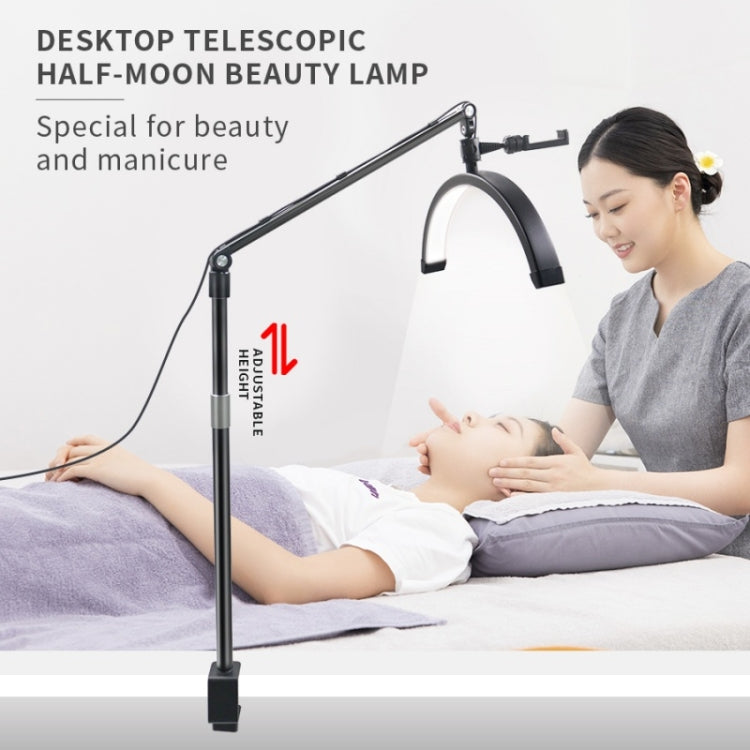 D-M30X 23 inch Half Moon Shape Beauty Manicure Lamp Curved Fill Light, Plug:US Plug - Selfie Light by PMC TechLife | Online Shopping South Africa | PMC TechLife | Buy Now Pay Later Mobicred