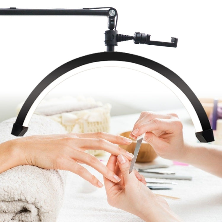 D-M30X 23 inch Half Moon Shape Beauty Manicure Lamp Curved Fill Light, Plug:UK Plug - Selfie Light by PMC TechLife | Online Shopping South Africa | PMC TechLife | Buy Now Pay Later Mobicred