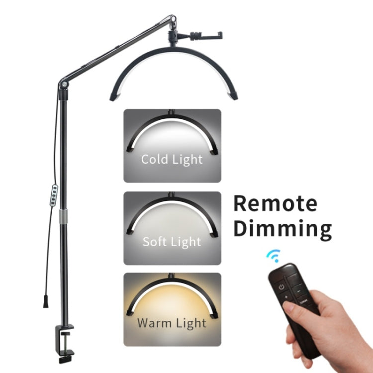 D-M30X 23 inch Half Moon Shape Beauty Manicure Lamp Curved Fill Light, Plug:US Plug - Selfie Light by PMC TechLife | Online Shopping South Africa | PMC TechLife | Buy Now Pay Later Mobicred