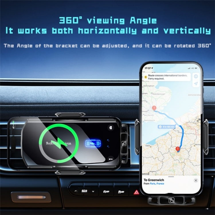 SD11 Car Mount Air Vent Phone Holder 15W Fast Charging Car Wireless Charger - free shipping - PMC TechLife - Order now!
