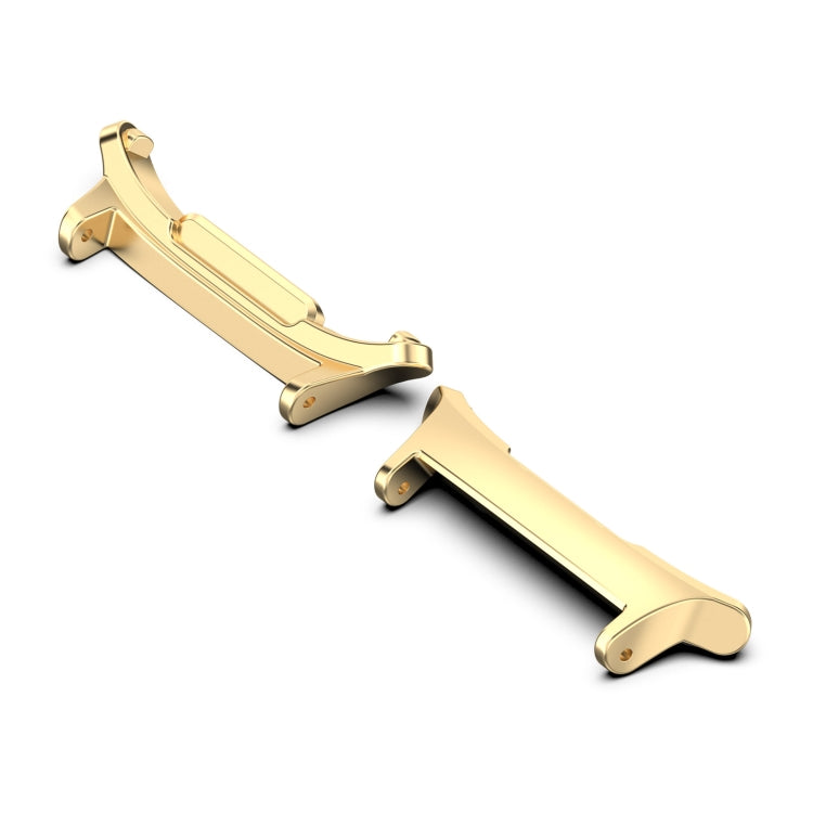 For Samsung Galaxy Watch Ultra 47mm 1 Pair 22mm Stainless Steel Metal Watch Band Connector(Gold) - Watch Bands by PMc TechLife | Online Shopping South Africa | PMc TechLife | Buy Now Pay Later Mobicred